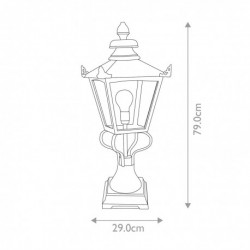 Lanterne de piédestal 1 lumière