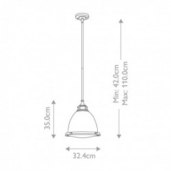 Suspension moyenne 1 lumière