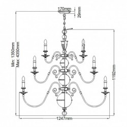 Lustre 25 lumières