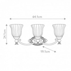 Applique de mirroir 3 lumières