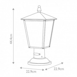 Lanterne sur pied moyenne 2 lumières