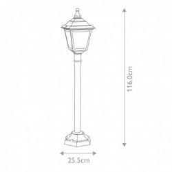 Lanterne lampadaire 1 lumière