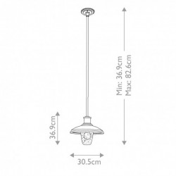 Suspension extérieur 1 lumière