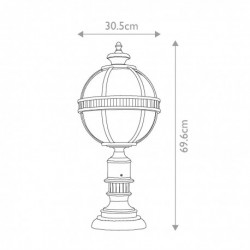 Lanterne de piédestal 3 lumières