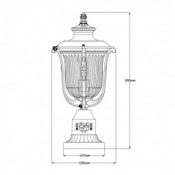 Piédestal 1 lumière