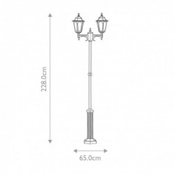 Lampadaire double 2 lumières