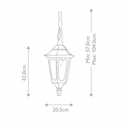 Suspension Lanterne à chaîne 1 Lumière