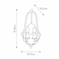 Applique murale 2 lumières