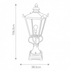 Lanterne de piédestal 1 lumière