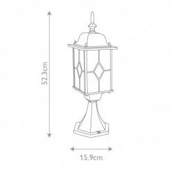 Lanterne de piédestal 1 lumière