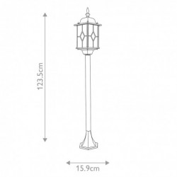 Lanterne lampadaire 1 lumière