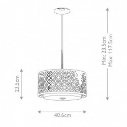 Suspension Medium 2 lumières