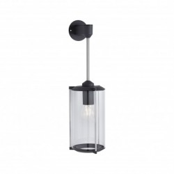 Applique Outdoor 230V IP44 E27 Verre clair/Gris sans ampoule