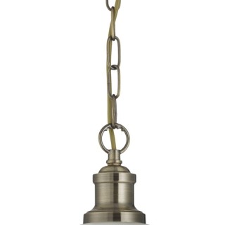 Suspension Metal Laiton antique et verre marbré,E27 max 60w Diam 36cm BISTRO