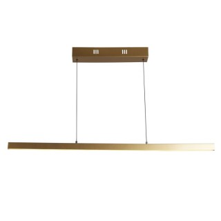 Suspension LED Barre - Metal Doré & Diffuseur acrylique Opal Lg 102cm 30w 2636 lumens 2000-4000k Layla