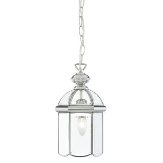 Metal Chrome Verre Dome E27 60w max Diam 18cm BEVELLED LANTERN