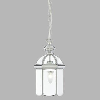 Metal Chrome Verre Dome E27 60w max Diam 18cm BEVELLED LANTERN