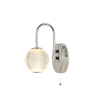 LED Applique - Chrome AVEC Claire ACRYLIQUE Ball ALLURE