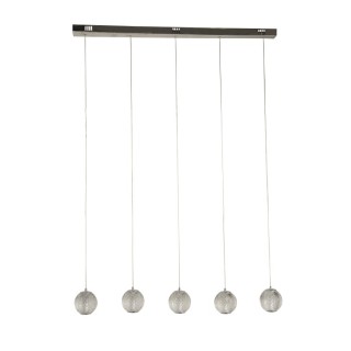 LED 5Lt Bar Suspension - Chrome AVEC Claire ACRYLIQUE ALLURE