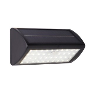 Applique demi rectangle ABS plastique Noir et polycarbonate givré avec detect infrarouge 5w 200 Lumens 3000k SOLAR LED