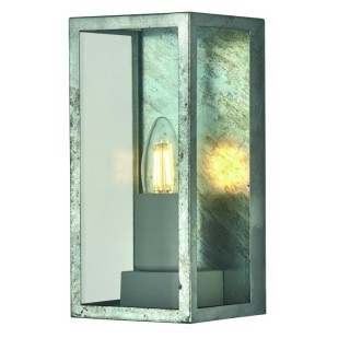 Applique, Argent AVEC verre transparent OUTDOOR 1LT