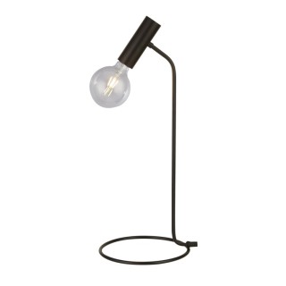 Lampe à poser Metal Noir E27 max 60w Haut 57cm Diam 23cm DULWICH 1LT