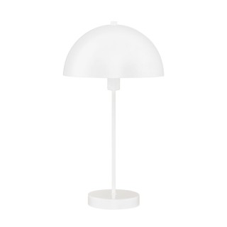 Lampe à poser metal Blanc mat E14 40w max Haut 46cm Diam 25cm CHAMPIGNON