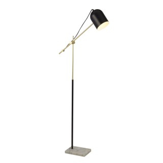 Lampe à poser Base Marbre, metal Noir et doré, E27 max 60w Haut 149cm Diam 59cm ODYSSEY