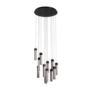 Suspension - Metal Noir, resine effet marbre 72w 7081 lumens 3000k dimmable MOONBEAM LED 13LT