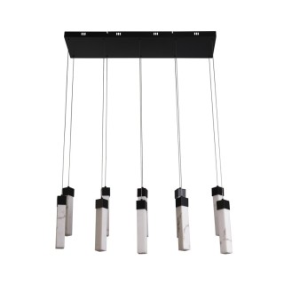 Suspension - Metal Noir, resine effet marbre 46w 5435 lumens 3000k dimmable MOONBEAM LED 10LT