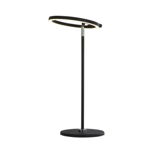 Lampe à poser, Métal noir et diffuseur acrylique blanc 10w 852 lumens 3000k Dimmable Inter sensitif 3 niveaux Haut 49cm SPACE  1