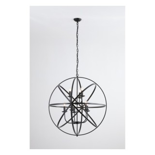 Arceaux metal noir E14 8x60w Diam 80cm ORBIT 8LT CAGE