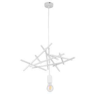 Suspension en Métal Blanc ,1xE27 Max.60W,GLENN,9222102