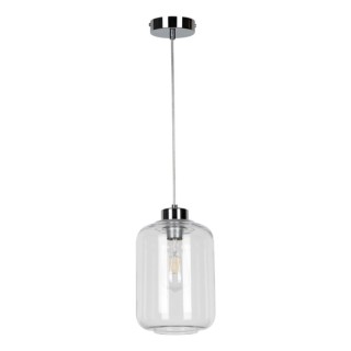 Suspension en Métal Chromé et Verre Transparent ,1xE27 Max.60W,TARRO,15880128