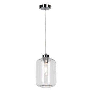 Suspension en Métal Chromé et Verre Transparent ,1xE27 Max.60W,TARRO,15880128