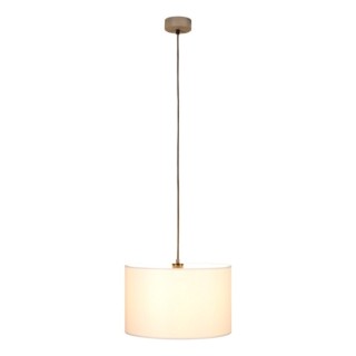 Suspension en Bois de Pin teinté Gris et Tissu Gris ,1xE27 Max.60W,GREY,160241157