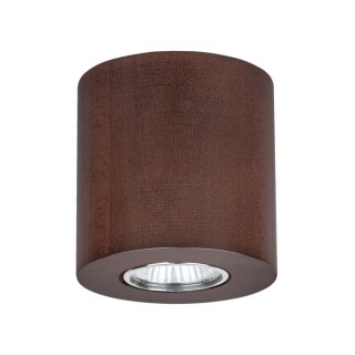 Plafonnier en Bois de Hêtre couleur Noyer ,1xGU10 Max.6W,WOODDREAM,2066176