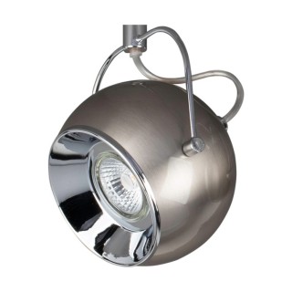 Plafonnier en Béton Gris et Métal Satiné ,Incl.3xGU10 Max.5W,BALL CONCRETE,5131336