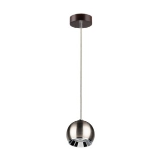 Suspension en Bois de Hêtre couleur Noyer et Métal Noir ,Incl.1xGU10 Max.6W,BALL WOOD,5141176