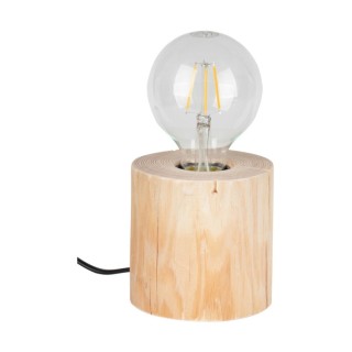 Lampe de Table en Bois de Pin Naturel ,1xE27 Max.25W,TRABO TABLE,76911150