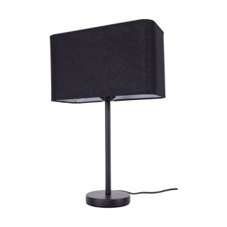 Lampe de Table en Métal Noir et Tissu Noir ,1xE27 Max.25W,CADRE,93940104