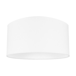 Abat-jour cylindrique E27 H30 Tissu Blanc,DEONO/MONDO,A0624