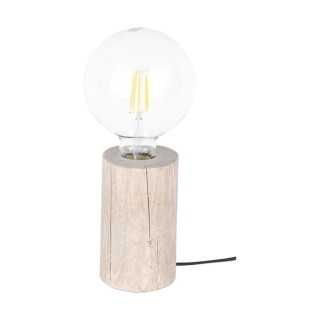 Lampe de Table en Bois de Pin teinté Gris, 1xE27 Max.25W,TRABO TABLE,76910157