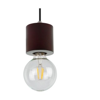 Suspension en Bois de Hêtre couleur Noyer ,3xE27 Max.60W,TRONGO ROUND,7069376R