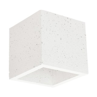 BRITOP,Applique Murale en Béton Blanc, G9, 28w, max, Design Cube, 1 Ampoule, BLOCK,2255137