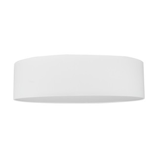 Plafonnier en Métal Blanc, Tissu Blanc et Acrylique Blanc ,1xLed Intégrée 30W,JOSEFINA,4764802