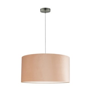 Suspension en Velours Beige et Métal Satiné ,1xE27 Max.60W,SCARLETT,3751027