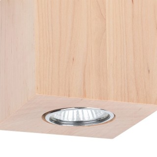 Plafonnier en Bois de bouleau ,1xGU10 Max.6W,WOODDREAM,2076160