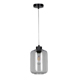 Suspension en Métal Noir et Verre fumé ,1xE27 Max.60W,TARRO,15890104