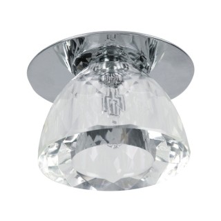 Ensemble de Spots Lumineux en Métal Chromé et Verre Transparent ,3xG4 Max 2.3W,CRISTALDREAM,51243001